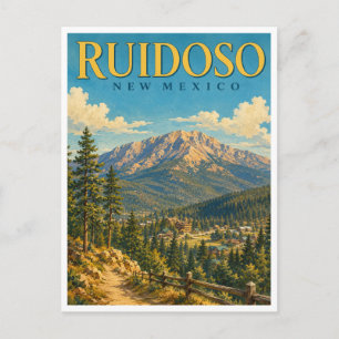 Cartão Postal Ruidoso Novo México Sierra Blanca GeoSaga