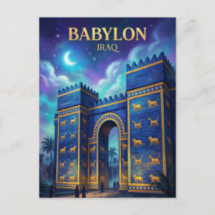 Cartão Postal Ruínas da Babilônia Iraque