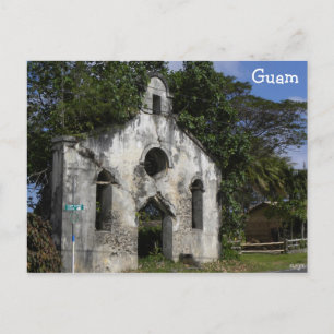 Cartão Postal Ruínas da Igreja Batista Guam