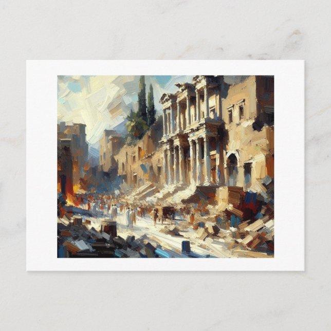 Cartão Postal Ruínas de Pompeia, (Frente)