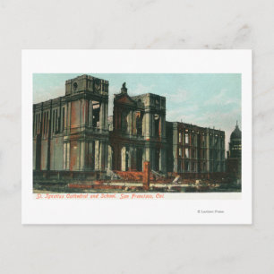 Cartão Postal Ruínas de Ruas. Catedral e Escola de Ignatius