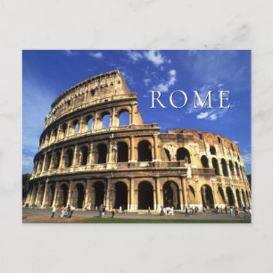 Cartão Postal Ruínas Famosas do Coliseu Roma Itália