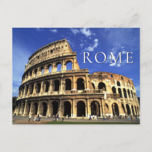 Cartão Postal Ruínas Famosas do Coliseu   Roma Itália