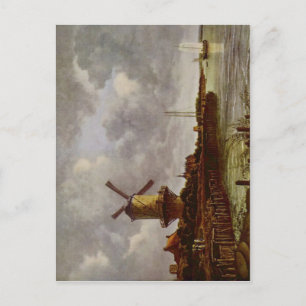 Cartão Postal Ruisdael, Jacob Isaaksz. van M?hle von Wijk bei Du