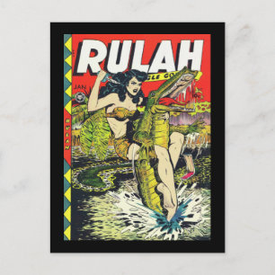 Cartão Postal Rulah-Vintage Comic Book