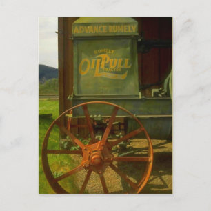 CARTÃO POSTAL RUMELY OILPULL DO VINTAGE ANTIGO TR
