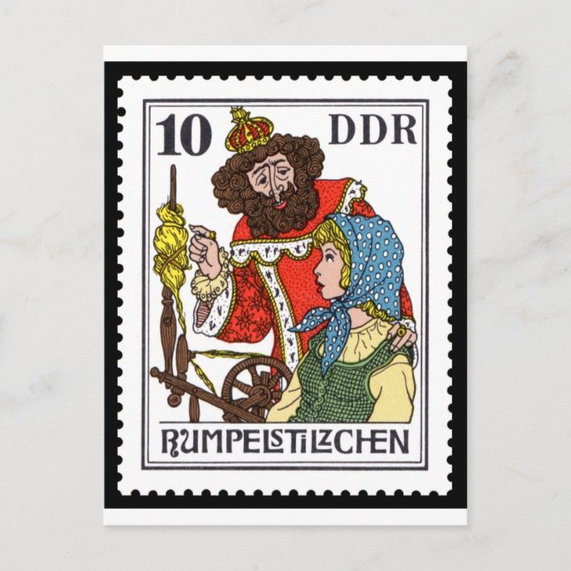 Cartão Postal Rumpelstiltskin 10 DDR 1976 (Frente)