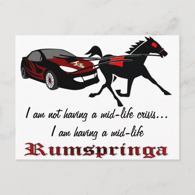 Cartão Postal Rumspringa com vida médio (Frente)
