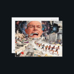 Cartão Postal Run! The Denist is Coming A Surreal AI Collage<br><div class="desc">I took vintage images from a magazine from the 1980s era of a woman dental technician training and a marathon image combined into a surreal collage I called Run! The dentist is coming to show how people fear the dentist and then gave that image to an AI art generator and...</div>