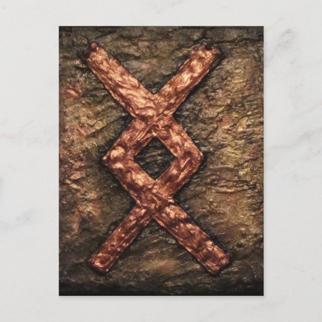 Cartão Postal Rune Inguz (Frente)