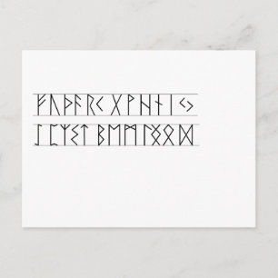 Cartão Postal Runes Elder Futhark