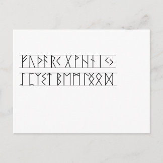 Cartão Postal Runes Elder Futhark