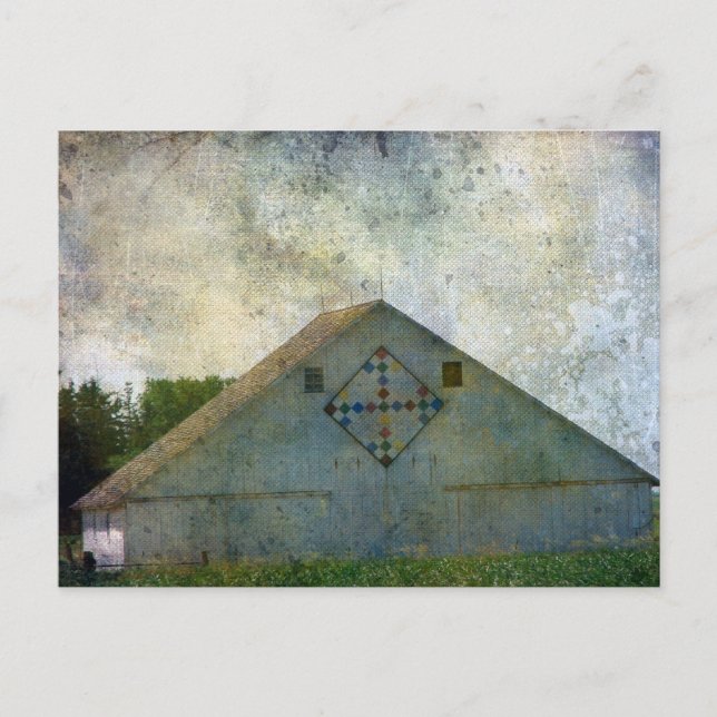 Cartão Postal Rural Iowa Barn 2 (Frente)