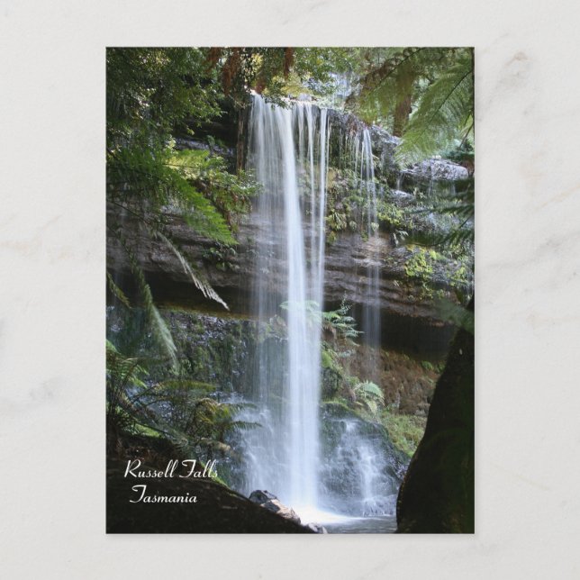 Cartão Postal Russell Falls, Tasmânia, Cartão-postal da Austráli (Frente)