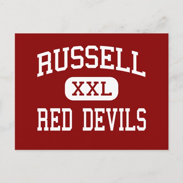 Cartão Postal Russell - Red Devils - High - Russell Kentucky (Frente)