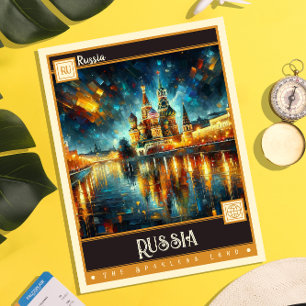 Cartão Postal Rússia   Vintage Painting