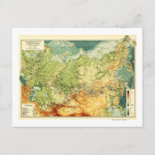 Cartão Postal RússiaMapaPanorâmicoRússia