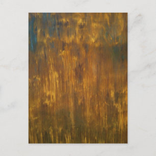 Cartão Postal Rust Textured Original Painting Postcard