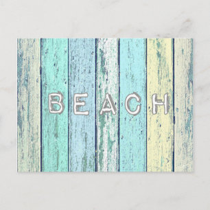 Cartão Postal Rustic Beach Driftwood