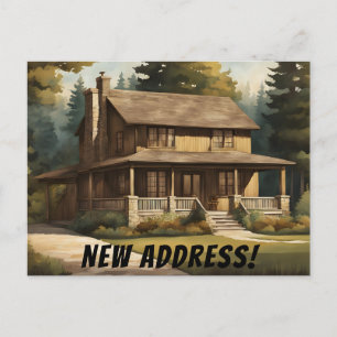 Cartão Postal Rustic Bungalow em Woods New Address
