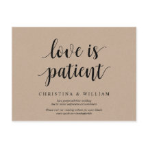 Rustic Kraft, amor é paciente, casado adiado