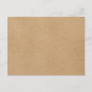 Cartão Postal Rustic Kraft Simples Boho Elegante