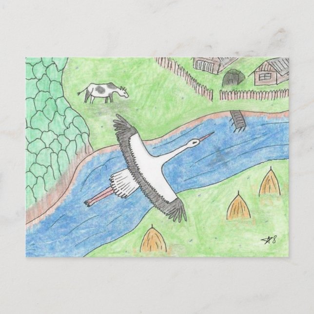 Cartão Postal "Rustic motifs" (Frente)