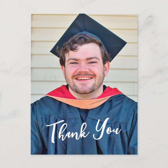 Cartão Postal Rustic Panel Design Thank You Postcard (Frente)