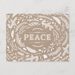 Cartão postal Rustic Winter Holiday