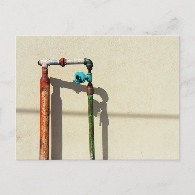 Cartão Postal Rusty Pipes (Frente)