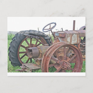 Cartão Postal Rusty Trator