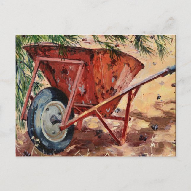 Cartão Postal Rusty Wheelbarrow 2009 (Frente)