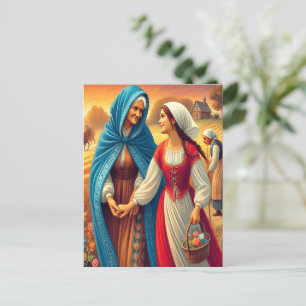 Cartão Postal Ruth 1 Mão em Mão com Fé