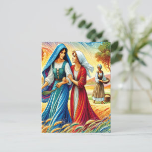 Cartão Postal Ruth 1 Viagem por Lealdade e Amor