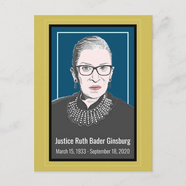 Cartão postal Ruth Bader Ginsburg (Frente)