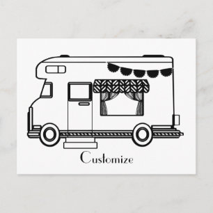 Cartão Postal RV Camper Caravan Thunder_Cove