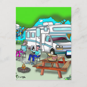 Cartão Postal RV Cartoon 9475