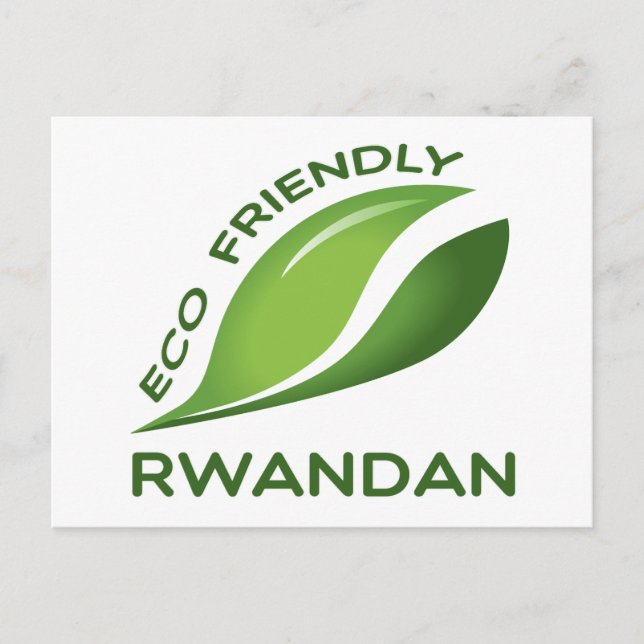 Cartão Postal Rwandês Ecologicamente Correto. (Frente)