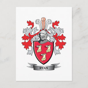 Cartão Postal Ryan Coat of Arms