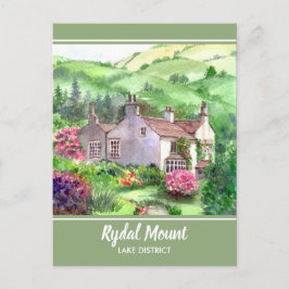 Cartão Postal Rydal Monte, a casa de William Wordsworth