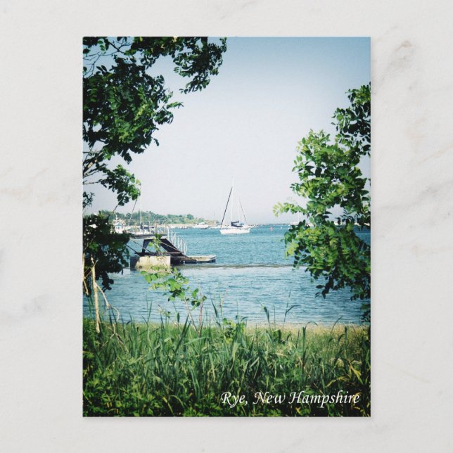 Cartão Postal Rye, New Hampshire Postcard (Frente)