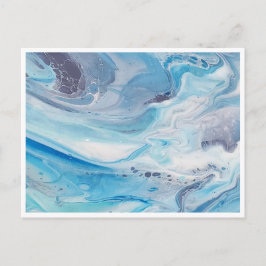 Cartão postal S 4,25"x5,6" - Oculto Azul