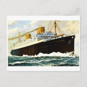 Cartão Postal S.S. Columbus - Vintage