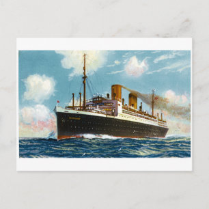 Cartão Postal S.S. Stuttgart Luxury Ocean Liner - Vintage