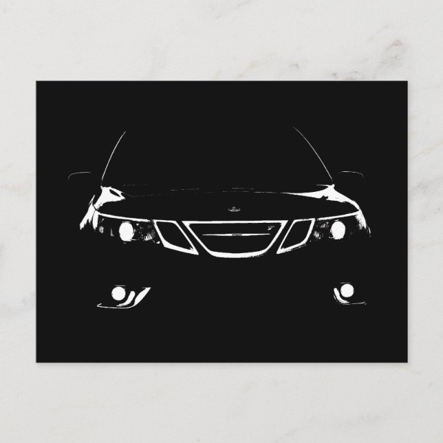Cartão postal Saab 9-3 Aero (Frente)