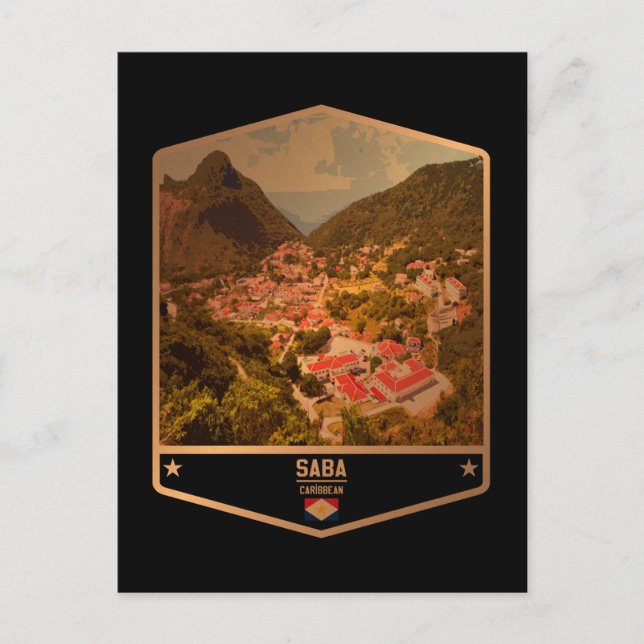 Cartão Postal Saba (Frente)