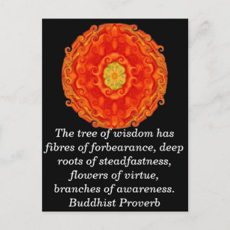 Cartão Postal Sabedoria Budista Wearable - A árvore da sabedoria