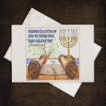 Cartão Postal Sabedoria é uma Árvore da Vida Inspiracional Cartã<br><div class="desc">Um pouco de inspiração e encorajamento para iluminar o dia de alguém — no conselho de boletins no trabalho,  preso a um cacifo,  na geladeira,  na sala de artesanato,  ou preso na sua Bíblia. Provérbios 3:18</div>