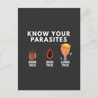Cartão Postal Sabem que são parasitas Anti-Trump Humor Politics