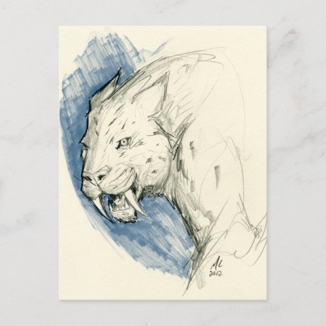 Cartão postal Saber Tigre (Frente)